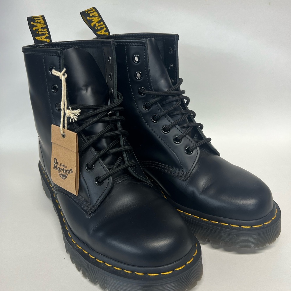 Dr. Martens Black Boots with Yellow Stitching
1460 Bex
Worn once.